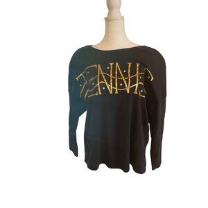 Vintage Centigrade Black 3/4 Sleeve Tennis T-Shirt